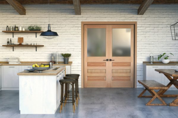 Masonite Wood Double Door